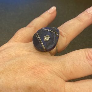 Silpada Blue Lapis Lazuli Midnight Star Ring